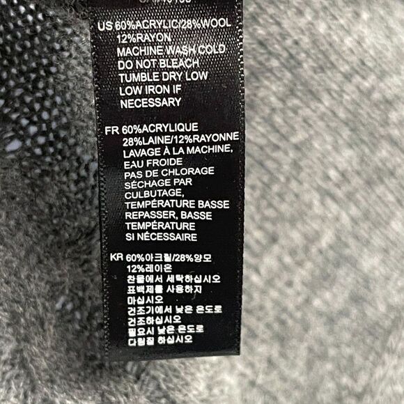 Wool Blend Drape Waterfall Open Front Cable Knit Cardigan Sweater Top Forever 21 - Picture 6 of 6